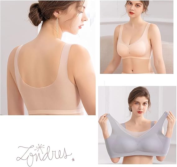 Women Ultra Thin Bras High Elasticity Ice Silk Traceless Underwear Non-wired Bra for Girls