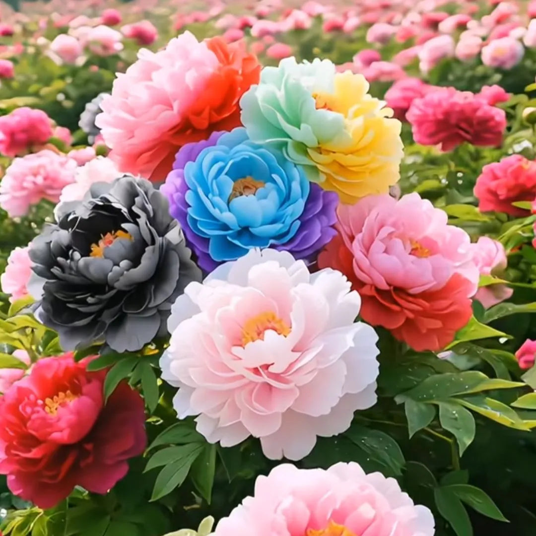 🌸 Premium Colorful Peony King Seeds – The Royal Jewel of the Garden! 🌸