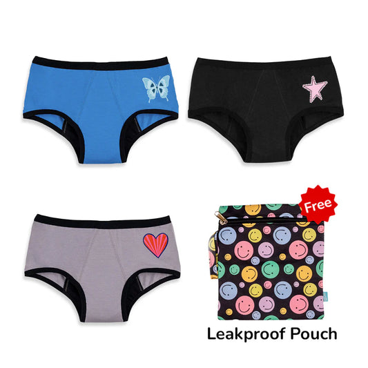 3-Pack reusable period panty