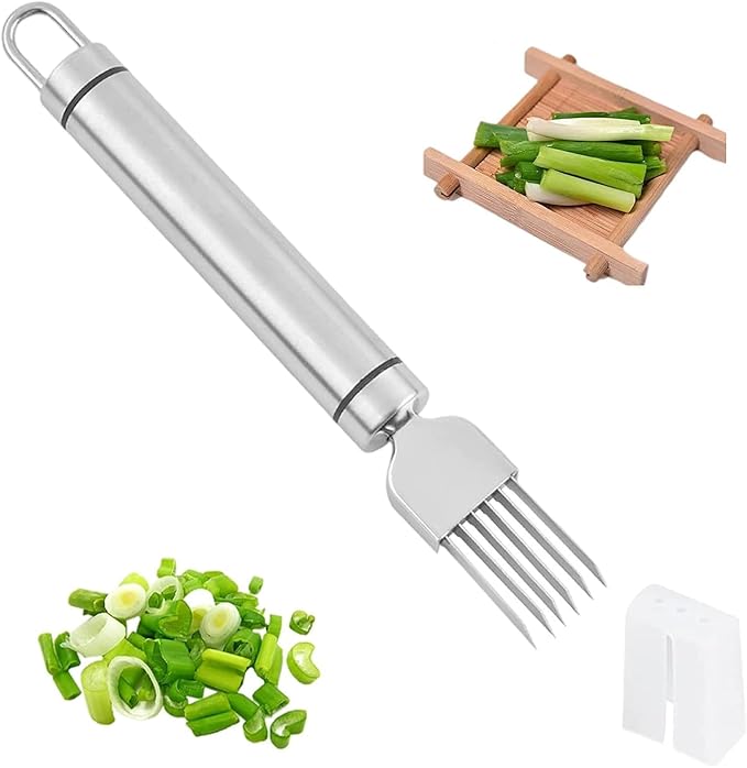 ✨Buy 1 Get 1 Free✨ Stainless Steel Scallion Cutter Shredder Slicer For Fruits Vegetables