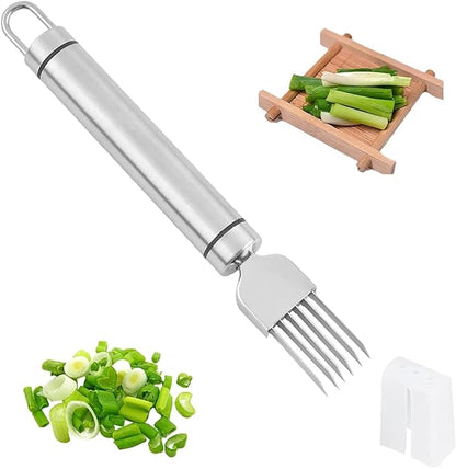 ✨Buy 1 Get 1 Free✨ Stainless Steel Scallion Cutter Shredder Slicer For Fruits Vegetables