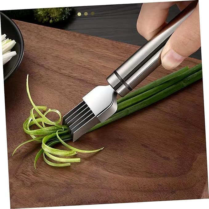 ✨Buy 1 Get 1 Free✨ Stainless Steel Scallion Cutter Shredder Slicer For Fruits Vegetables