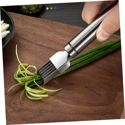 ✨Buy 1 Get 1 Free✨ Stainless Steel Scallion Cutter Shredder Slicer For Fruits Vegetables