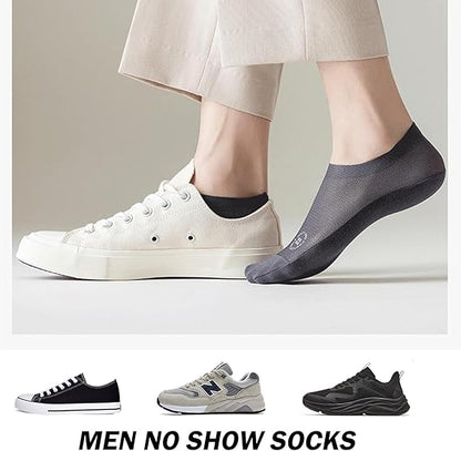 🔥Ultra Thin Liner Socks Non Slip ComBed Cotton No Show Socks