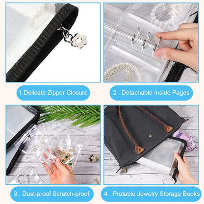 Transparent Jewelry Storage Book