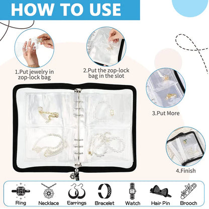 Transparent Jewelry Storage Book