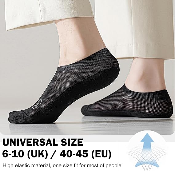 🔥Ultra Thin Liner Socks Non Slip ComBed Cotton No Show Socks