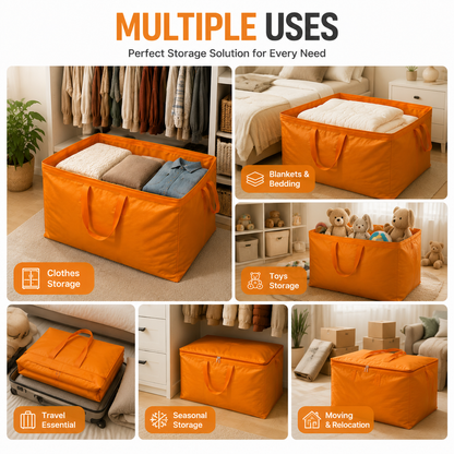 ✨Buy 1 Get 1 Free✨ Extra Large Foldable Storage Bag – Space Saving Organizer for Home