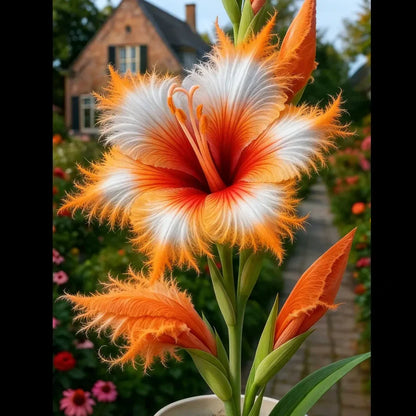 Rare Feather-Edged Lily Bulbs – Stunning Pink & White Blooms, Easy to Grow