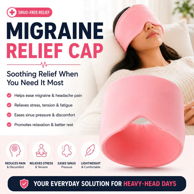 Migraine & Headache Relief Cap – Hot & Cold Therapy Hat