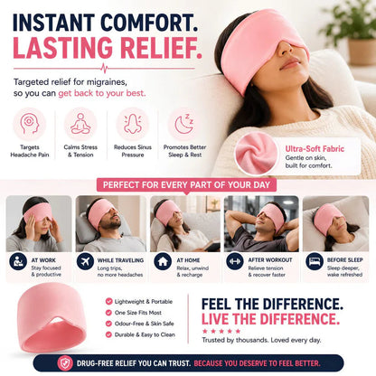 Migraine & Headache Relief Cap – Hot & Cold Therapy Hat