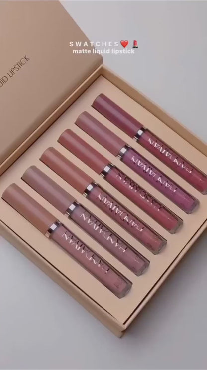 12 Matte Lipsticks – Smudge-Proof & Long-Lasting (Orginal Handaiyan )
