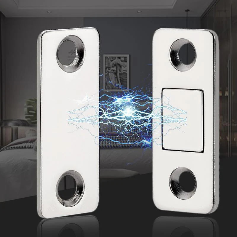 🚪 BUY 1 GET 9 FREE! 🔥 Non-Perforated Magnetic Door Closer - Easy Installation & Silent Closure, Ideal for Home and Office ✨