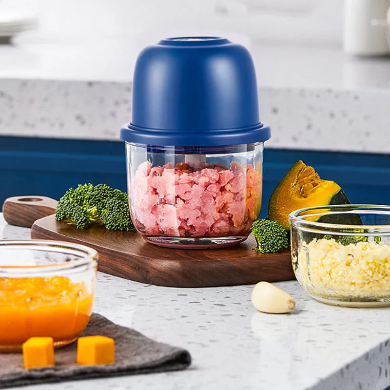 Cordless Mini Electric Food Chopper for Meat, Garlic & Baby Food