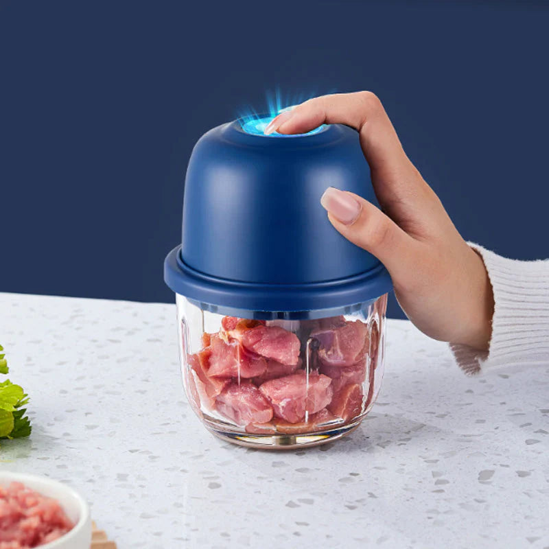 Cordless Mini Electric Food Chopper for Meat, Garlic & Baby Food