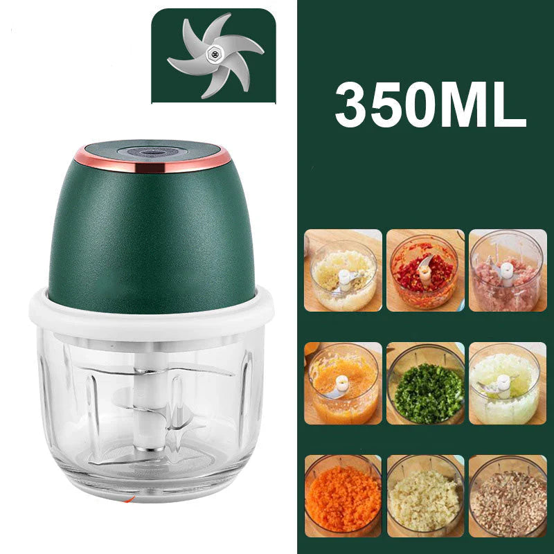 Cordless Mini Electric Food Chopper for Meat, Garlic & Baby Food